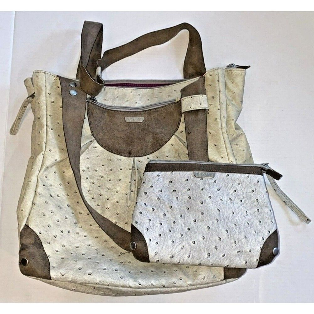 Pickleball Wilson Verona Tennis  Vintage Bag ‎(Holds 2 rackets) KHAKI vintage
